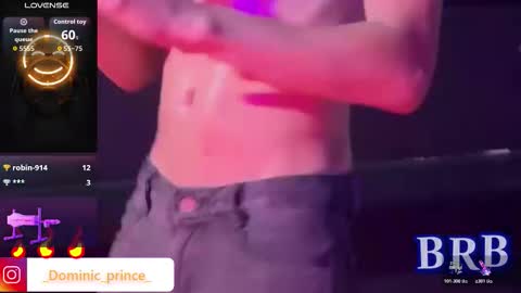 Snapshot of dominicprince chatting on 01-13-26, 04:12 DOMINIC PRINCE online show from 01-13-26, 04:12