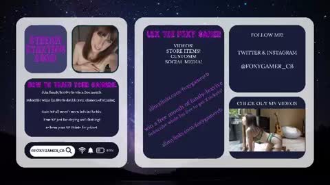Lex Vive foxygamer cb online show from 06-12-26, 01:15