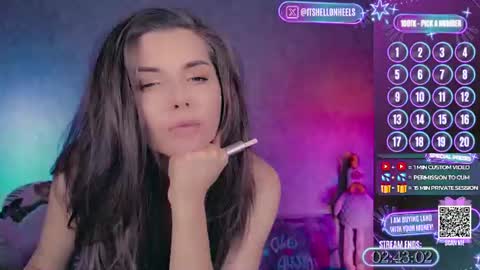 Snapshot of hell_on_heels_ chatting on 06-15-26, 08:33 - show loyalty and subscribe - online show from 06-15-26, 08:33