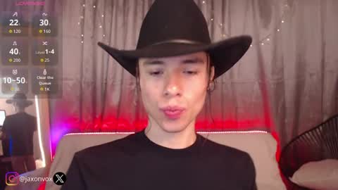 Hey im Jaxxxon check my info     online show from 07-20-26, 12:07