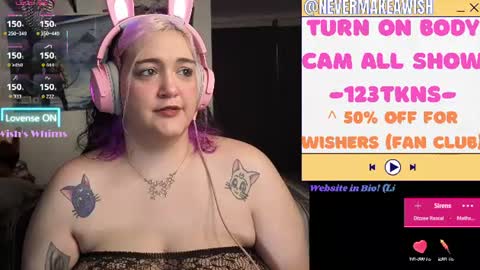 Snapshot of nevermakeawish chatting on 06-26-26, 08:08 Wishs Playground online show from 06-26-26, 08:08