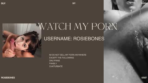Rosie Bones online show from 05-18-26, 11:32