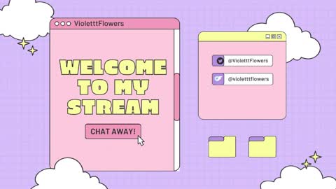Snapshot of violetttflowers chatting on 05-25-26, 04:46 Violet Flowers online show from 05-25-26, 04:46