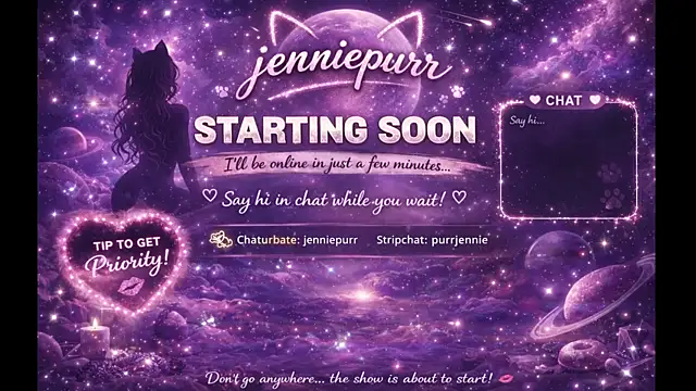 purrjennie online show from 03-26-26, 11:54