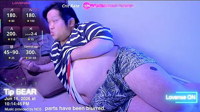 ChubbyBEAR039 online show from 06-16-26, 01:14