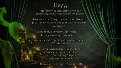 Snapshot of absinthee chatting on 02-02-26, 01:37 absy online show from 02-02-26, 01:37