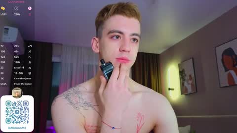 Hi Im Adam Glad to see u here 3 And its my first day online show from 01-08-25, 12:17