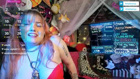 ArtsyHeartsyy online show from 02-03-26, 06:22