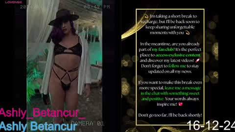 Ashly Betancur  online show from 12-16-24, 06:32