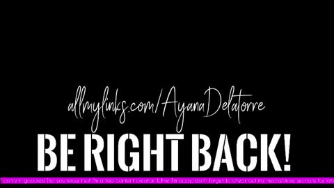 Ayana Delatorre online show from 09-11-25, 02:00