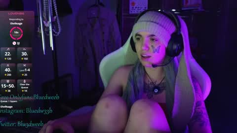 Snapshot of bluedweeb chatting on 02-19-25, 10:34 Blue online show from 02-19-25, 10:34