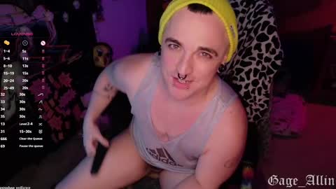 Snapshot of gage_allin chatting on 10-24-25, 09:44 Gage Allin AKA Alpha Pussy online show from 10-24-25, 09:44