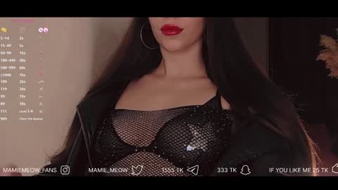 Snapshot of mamiemeow chatting on 01-25-25, 03:30 Your Miss Alice online show from 01-25-25, 03:30