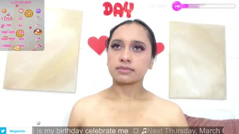 Snapshot of megannrouse_ chatting on 03-01-25, 12:34 MEGAN online show from 03-01-25, 12:34