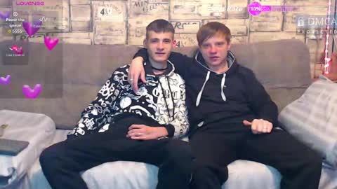 Max tall dark-haired guy with tattoos and Phil blond-haired online show from 03-18-26, 01:20