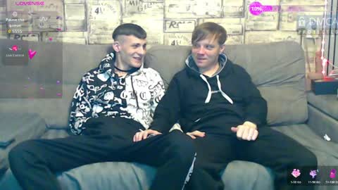 Max tall dark-haired guy with tattoos and Phil blond-haired online show from 04-14-26, 02:06