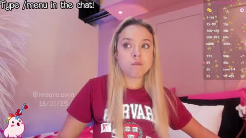 SaraAvila  online show from 01-19-25, 09:55