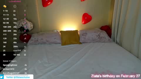 Zlata  Mon Tue Thu Fri Sun Sa GMT 3 0000pm - 0600pm  online show from 02-19-25, 11:46