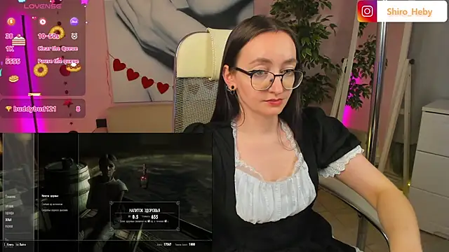 Snapshot of ShiroHeby chatting on 02-28-25, 07:14 ShiroHeby online show from 02-28-25, 07:14