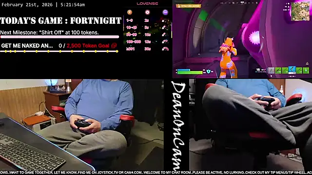 Snapshot of DeanonCam chatting on 02-21-26, 11:22 DeanonCam online show from 02-21-26, 11:22