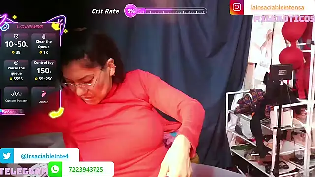 LaInsaciableIntensa online show from 10-12-25, 12:42