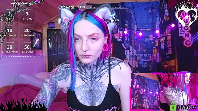 Snapshot of NekoCyber chatting on 02-23-25, 08:17 NekoCyber online show from 02-23-25, 08:17